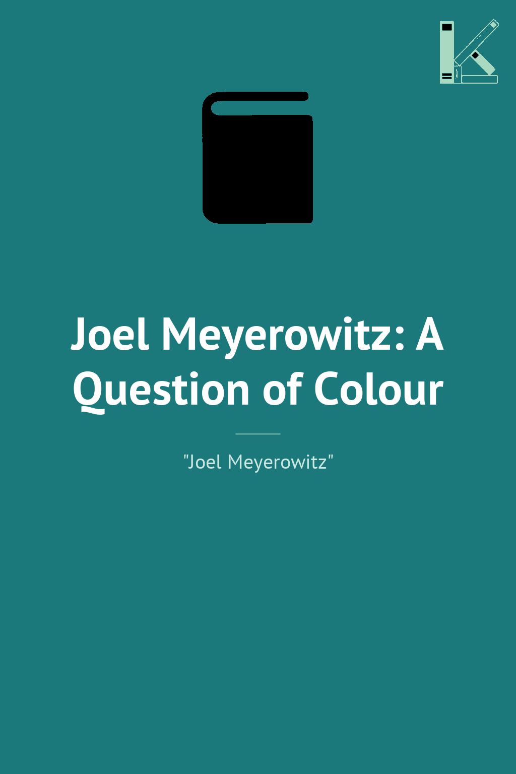 Joel Meyerowitz: A Question of Colour