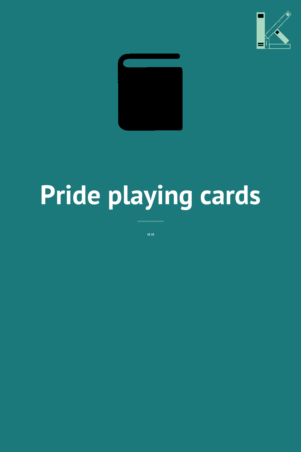 Pride playing cards - Kebuk
