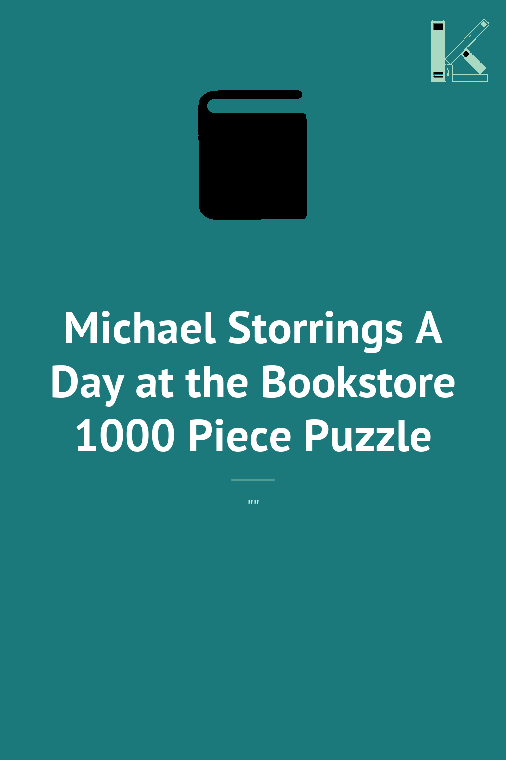 Michael Storrings A Day at the Bookstore 1000 Piece...