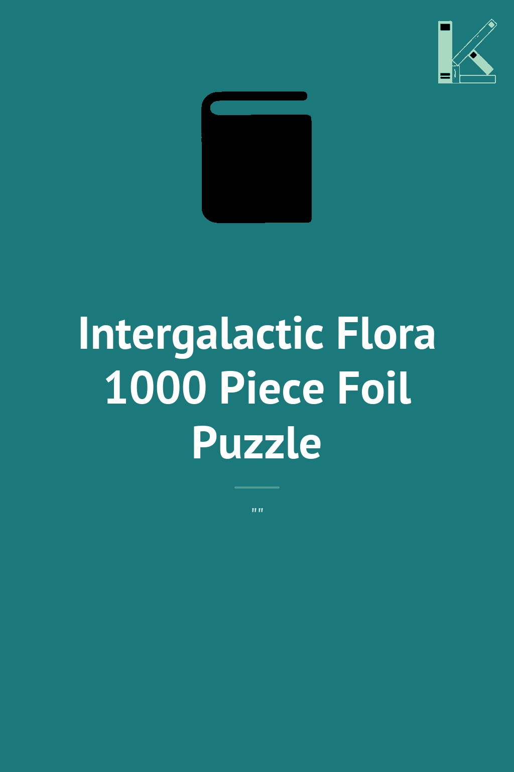 Intergalactic Flora 1000 Piece Foil Puzzle