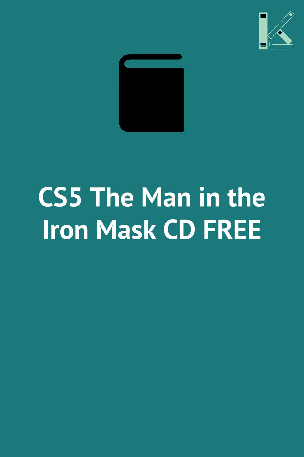 CS5 The Man in the Iron Mask CD FREE