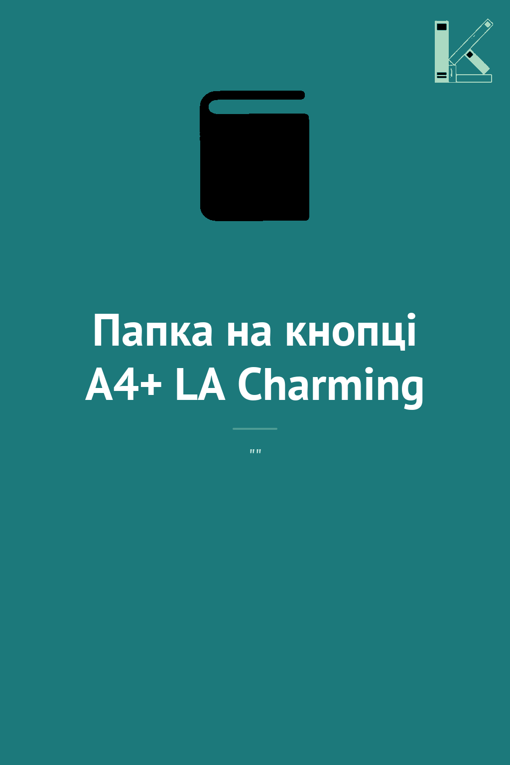 Папка на кнопці А4+ LA Charming