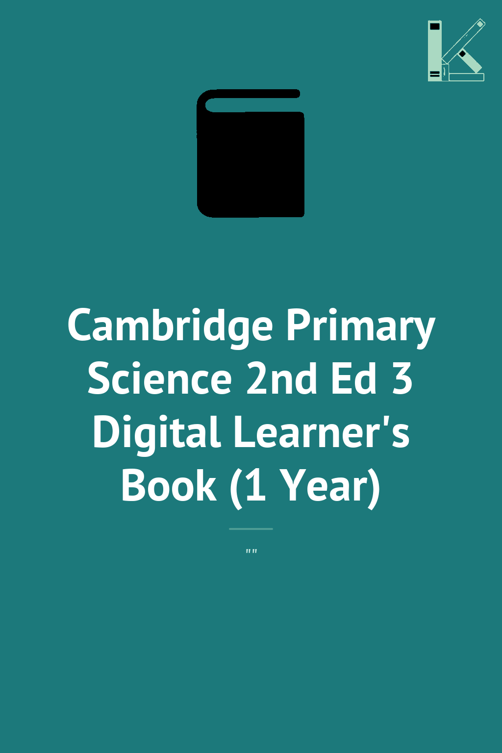 Cambridge Primary Science 2nd Ed 3 Digital Learner's...