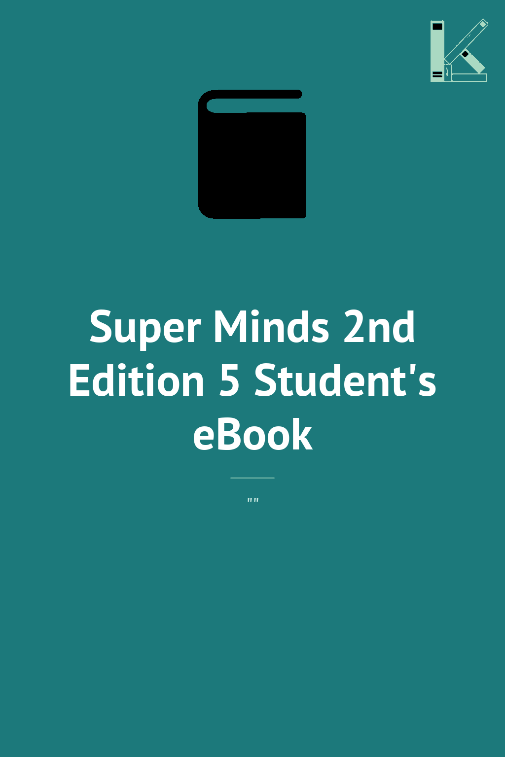 Super Minds 2nd Edition 5 Student's eBook