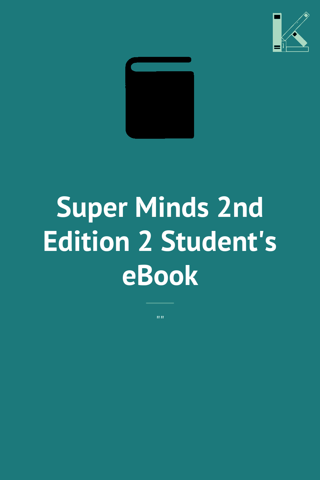 Super Minds 2nd Edition 2 Student's eBook
