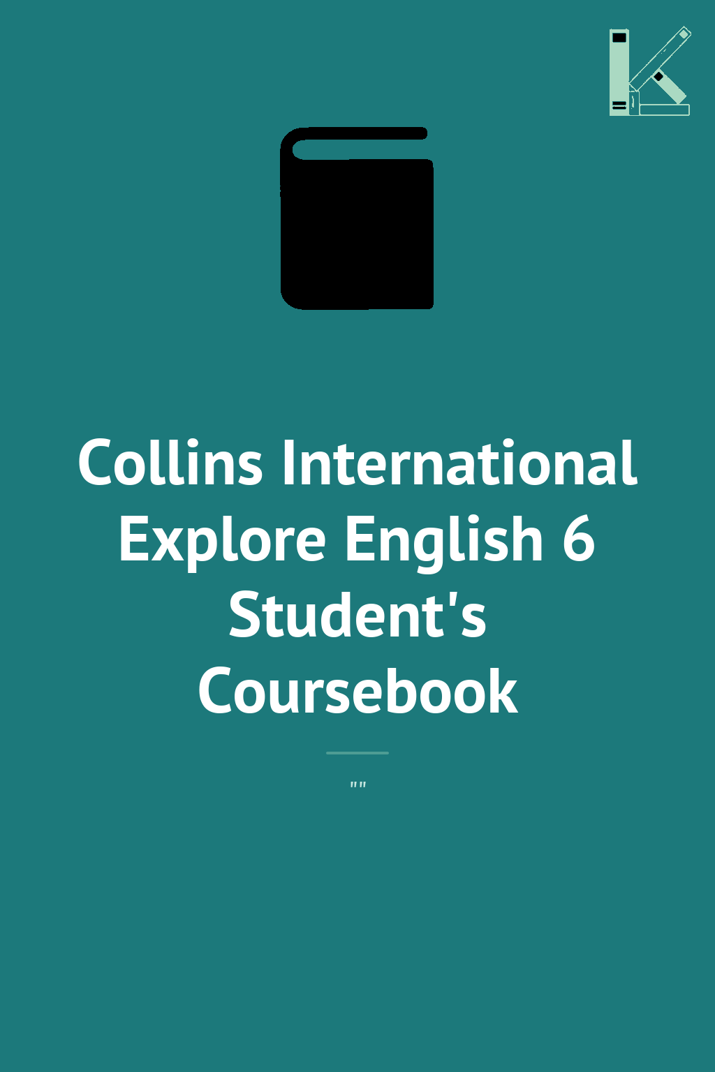 Collins International Explore English 6 Student's Coursebook