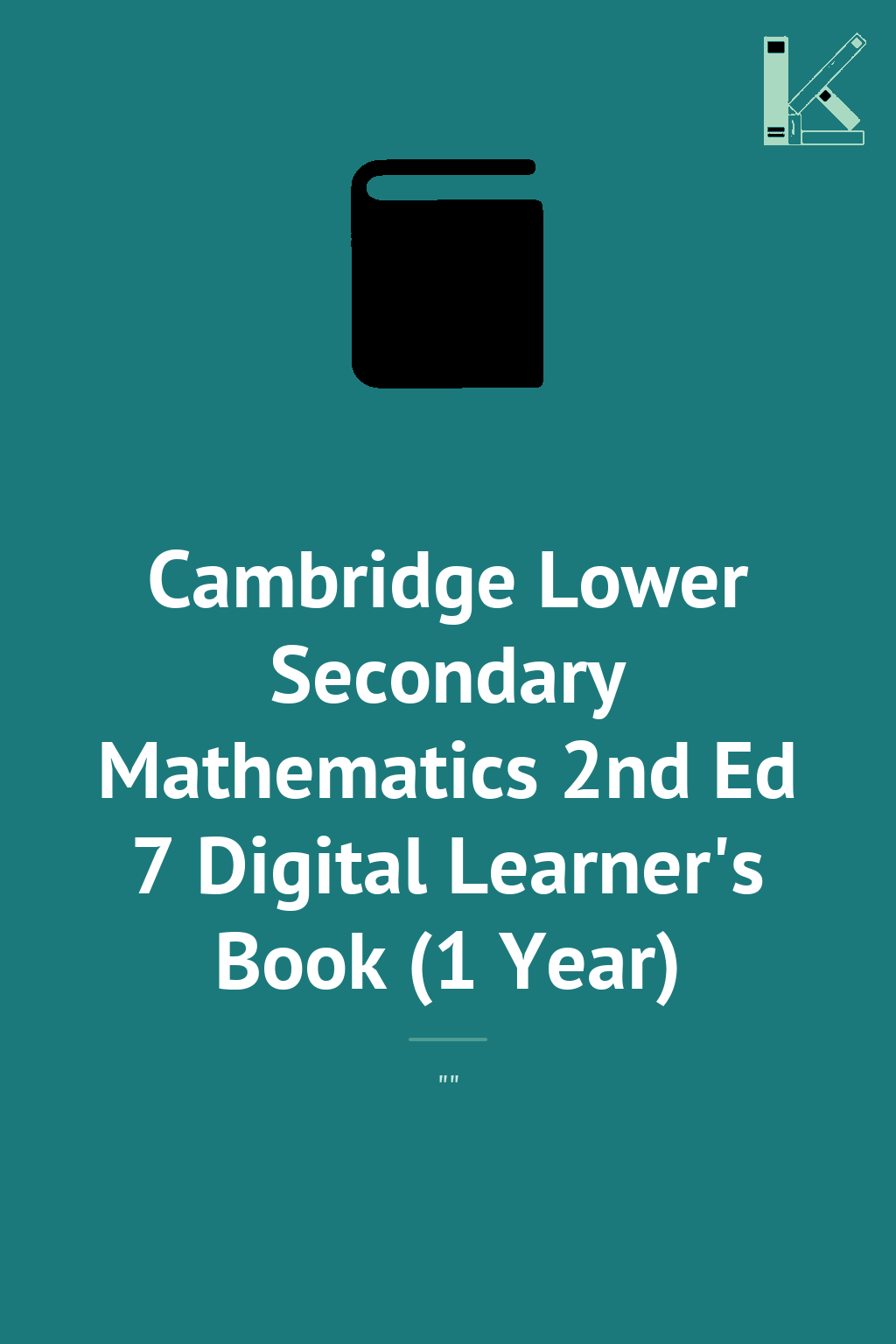 Cambridge Lower Secondary Mathematics 2nd Ed 7 Digital...