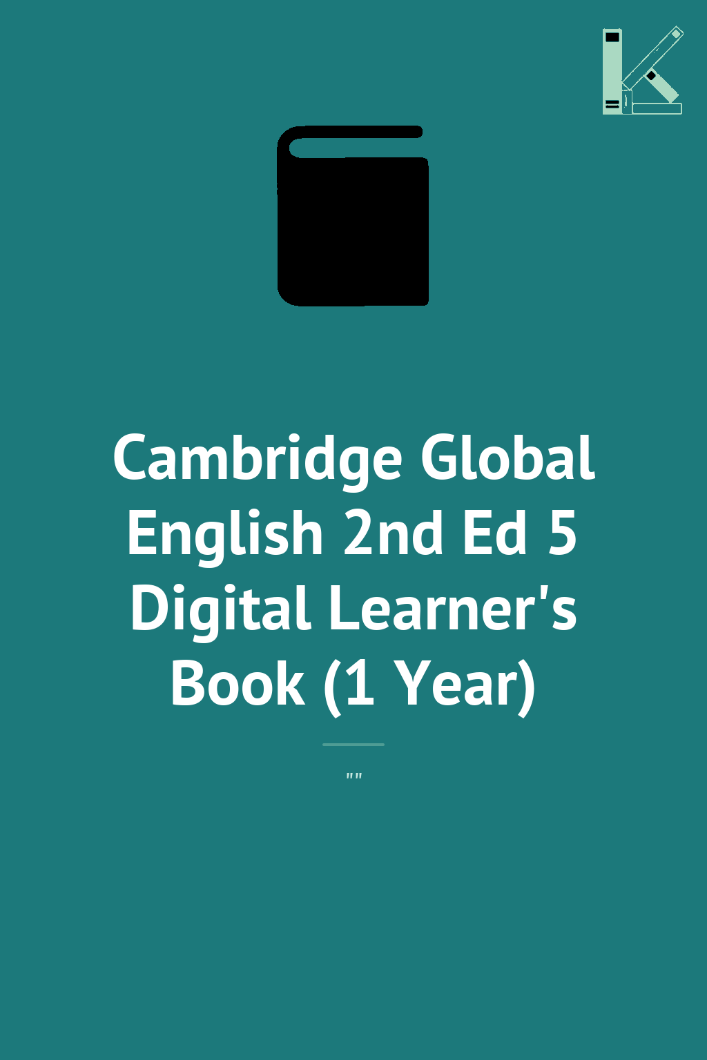 Cambridge Global English 2nd Ed 5 Digital Learner's...