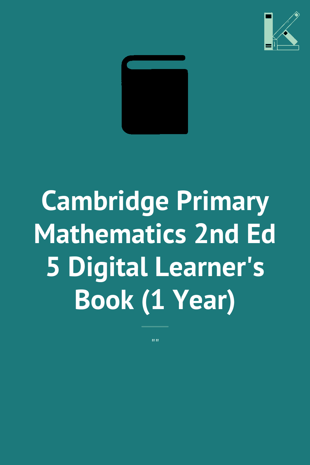 Cambridge Primary Mathematics 2nd Ed 5 Digital Learner's...