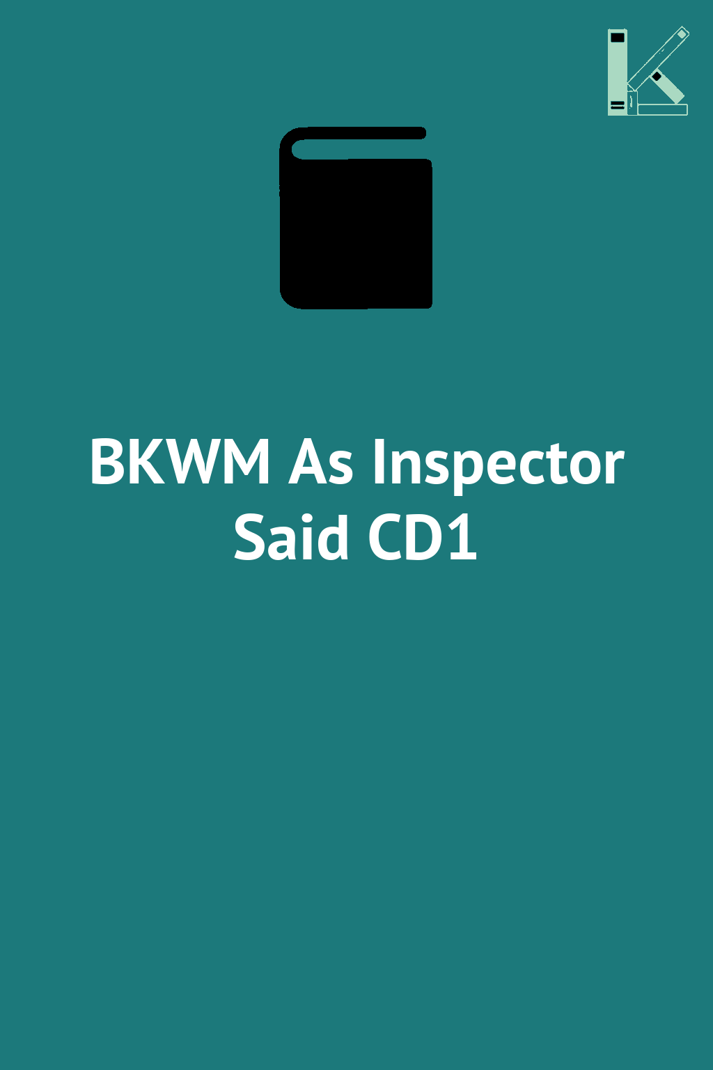 BKWM As Inspector Said CD1