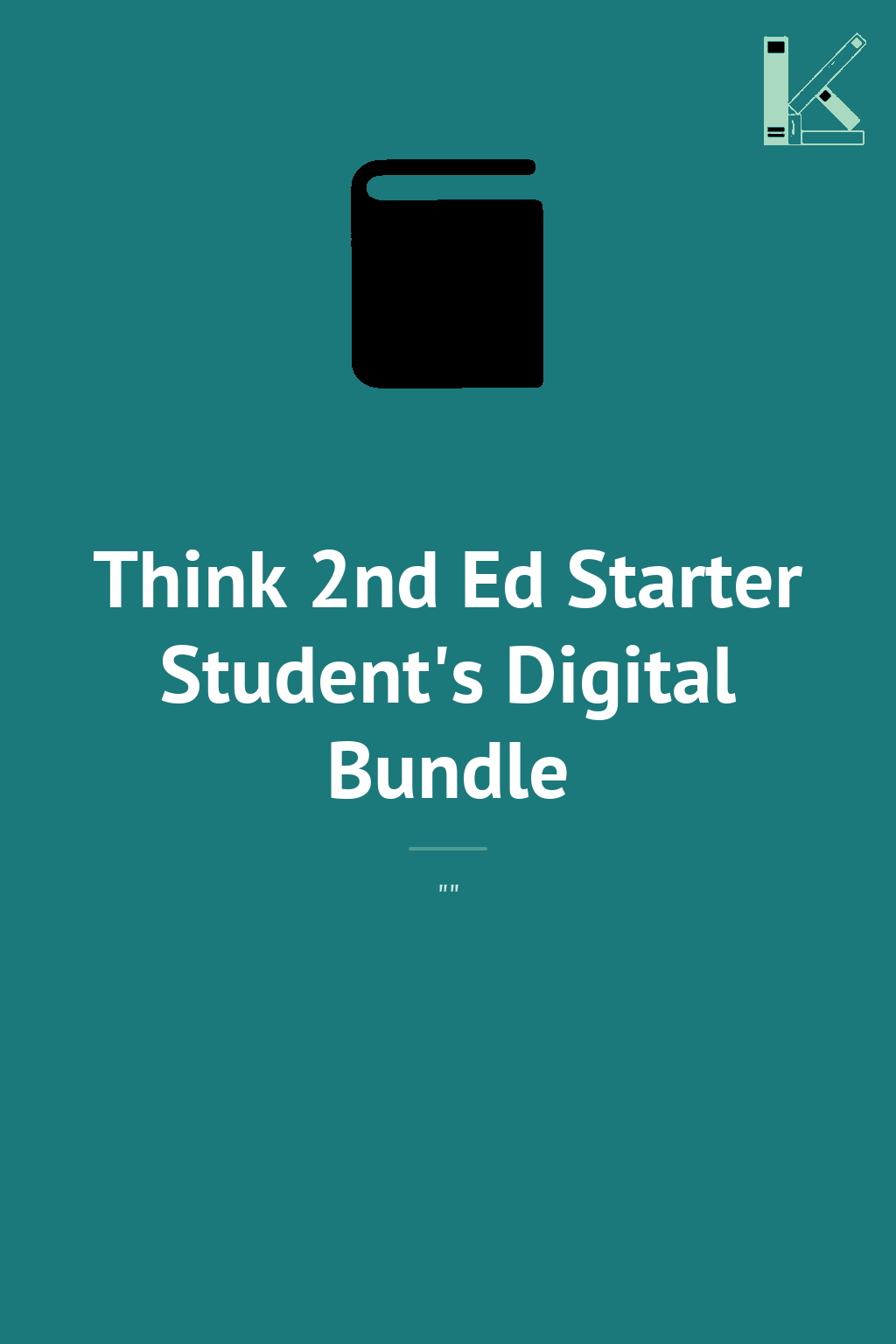 Think 2nd Ed Starter Student's Digital Bundle