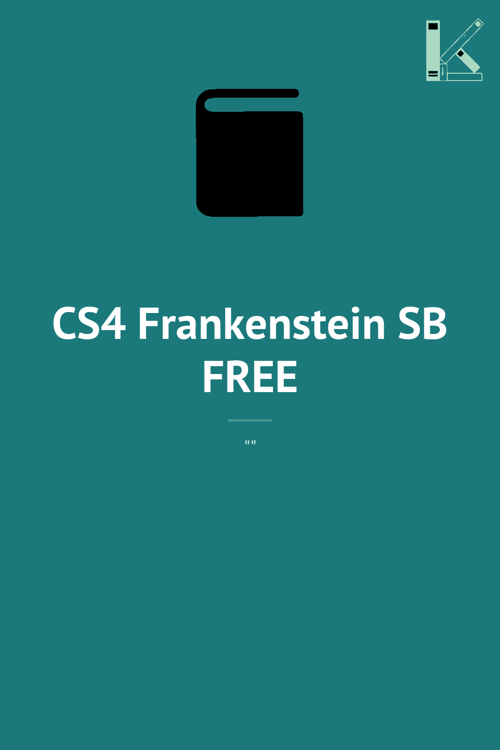 CS4 Frankenstein SB FREE
