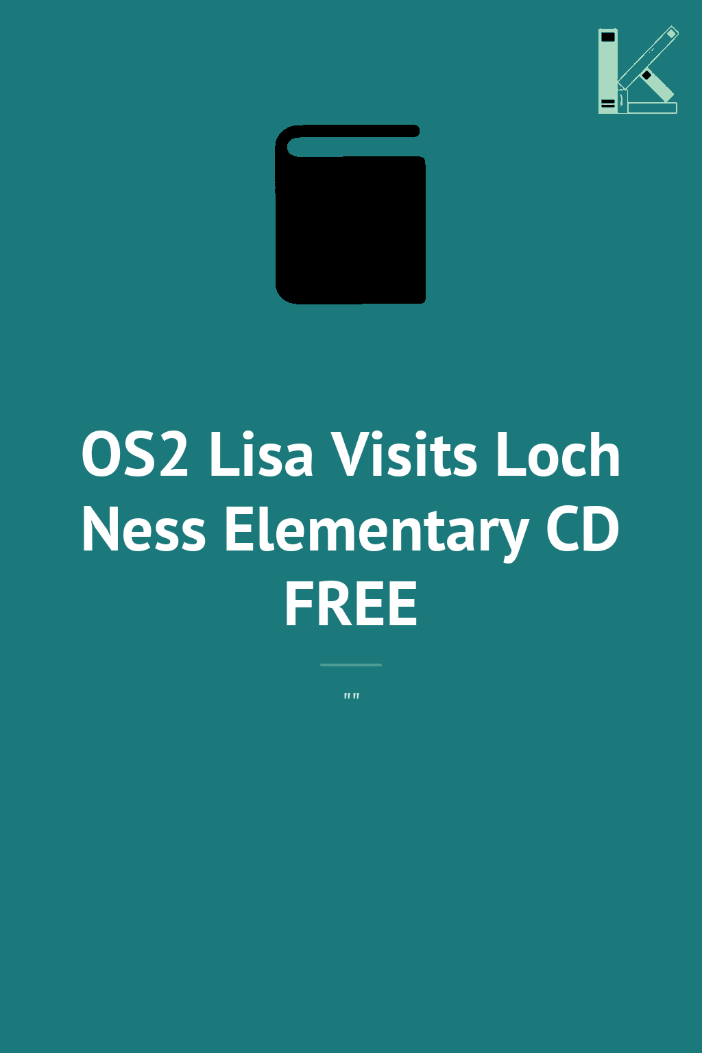 OS2 Lisa Visits Loch Ness Elementary CD FREE