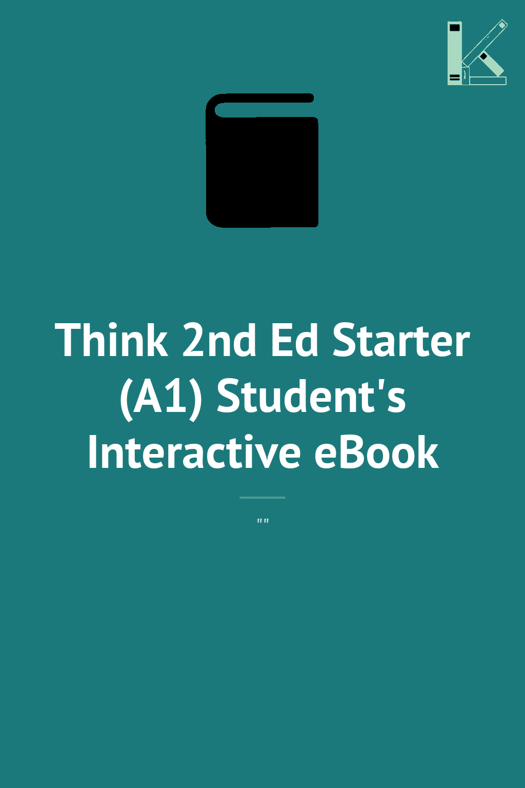 Think 2nd Ed Starter (A1) Student's Interactive eBook