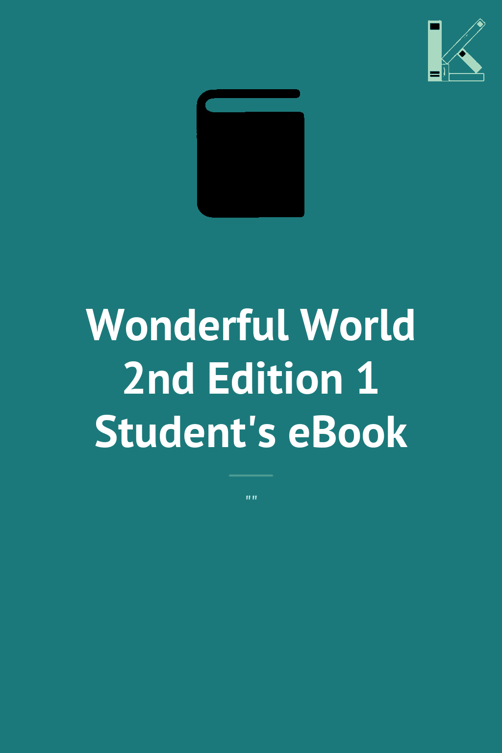 Wonderful World 2nd Edition 1 Student's eBook