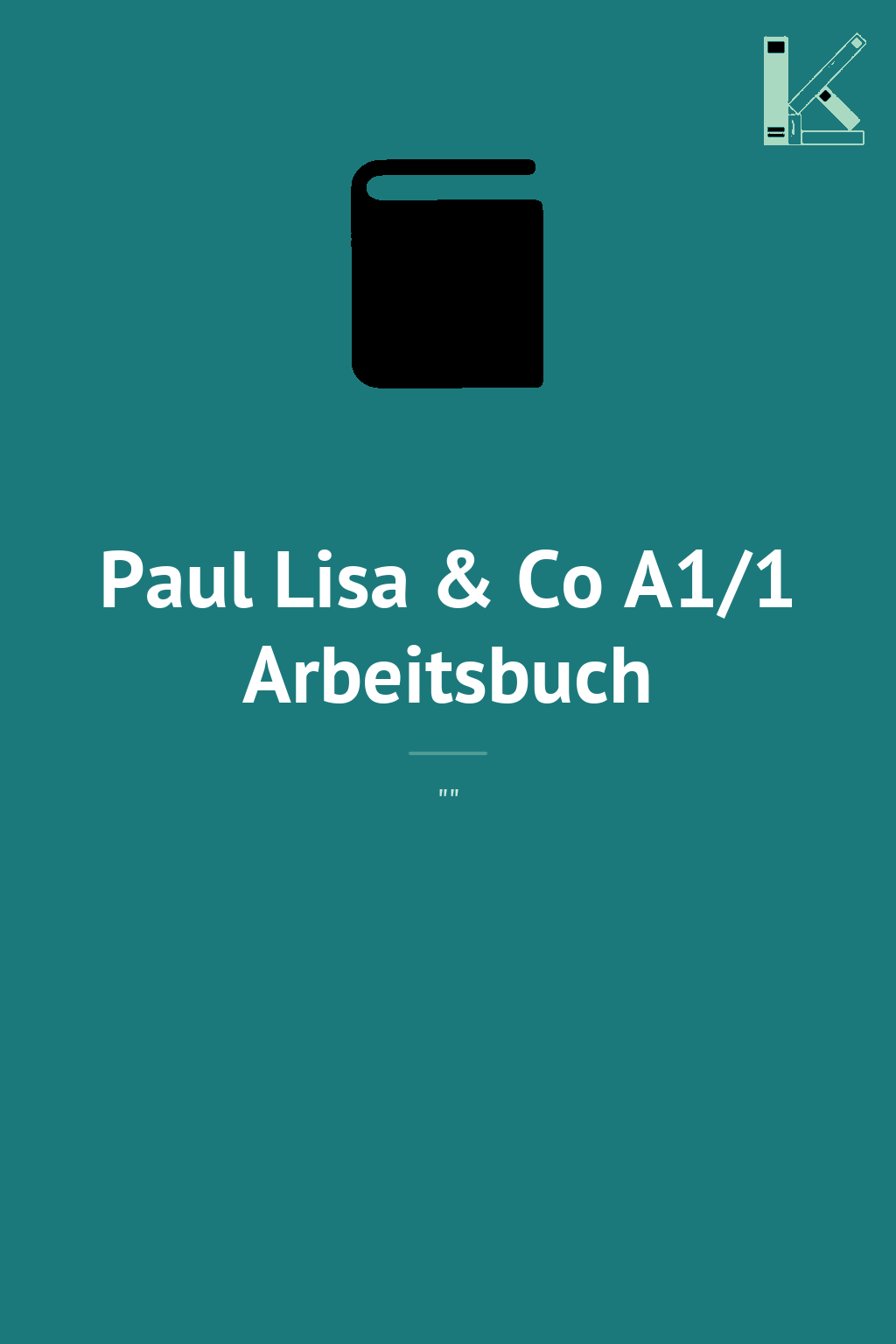 Paul Lisa & Co A1/1 Arbeitsbuch