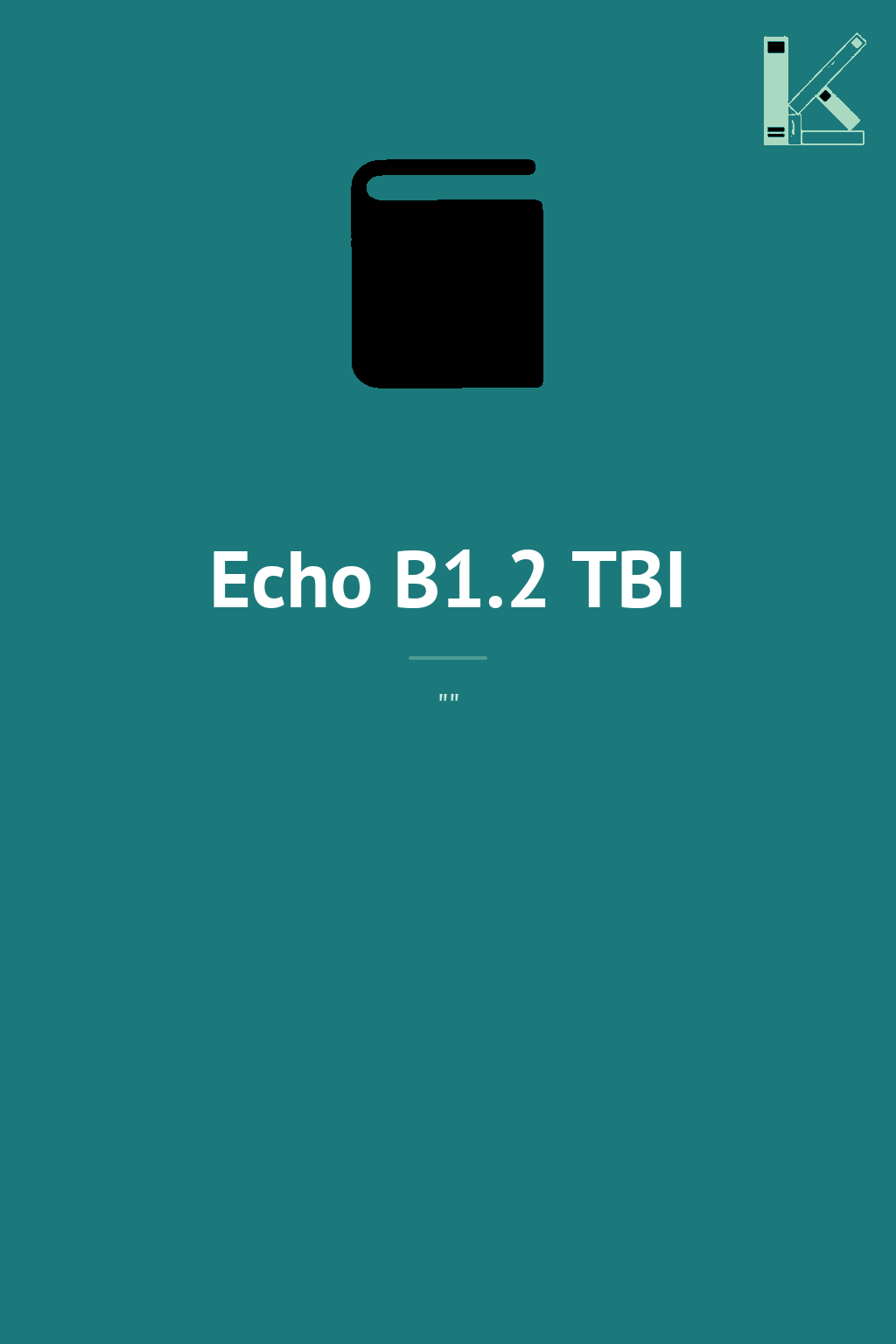 Echo B1.2 TBI