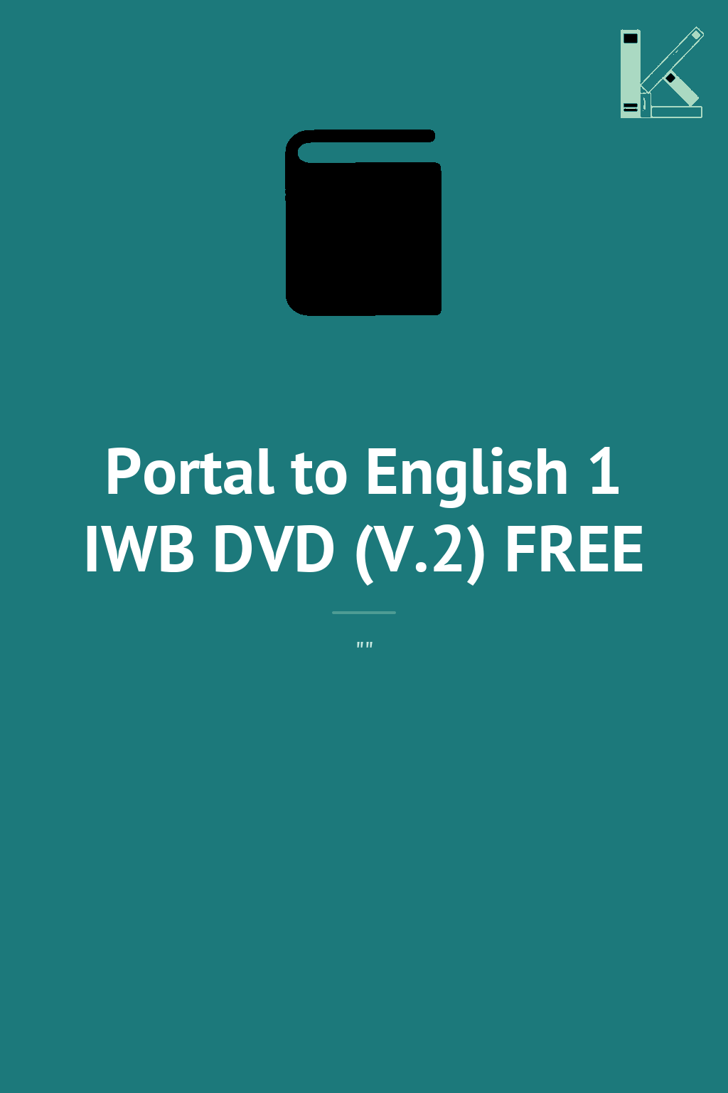 Portal to English 1 IWB DVD (V.2) FREE