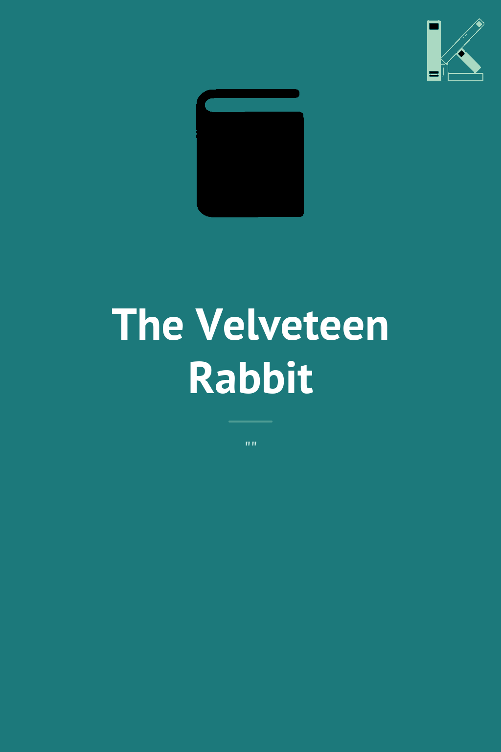The Velveteen Rabbit