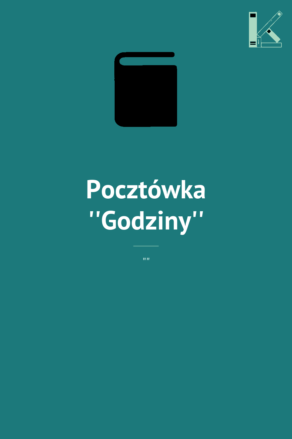 Pocztówka ''Godziny''