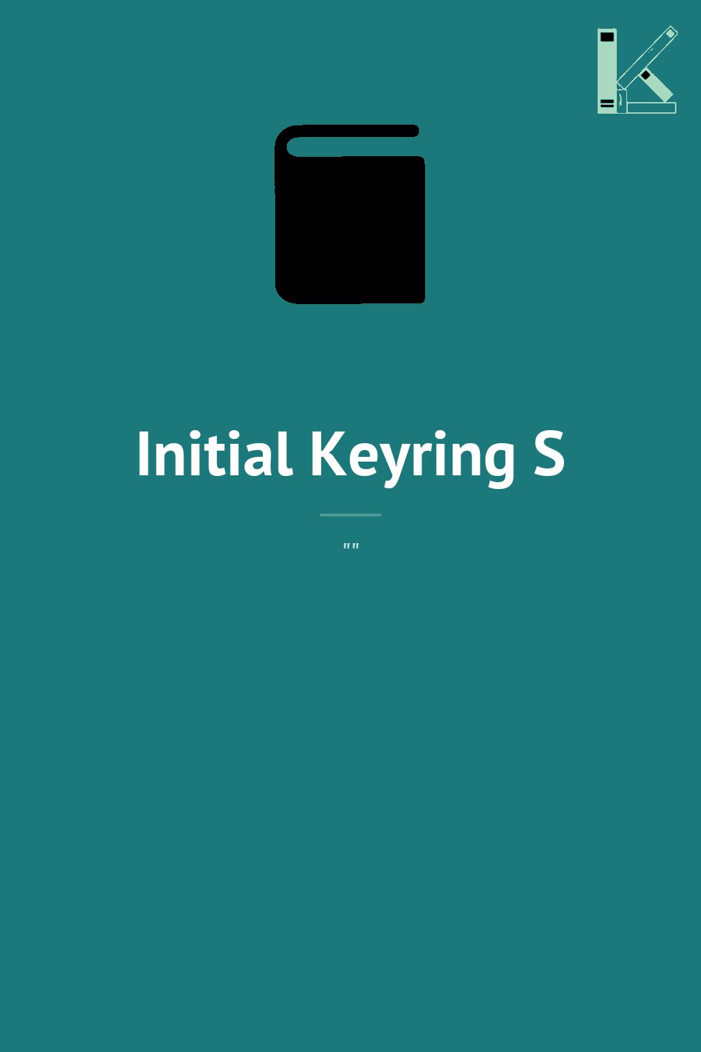 Initial Keyring S