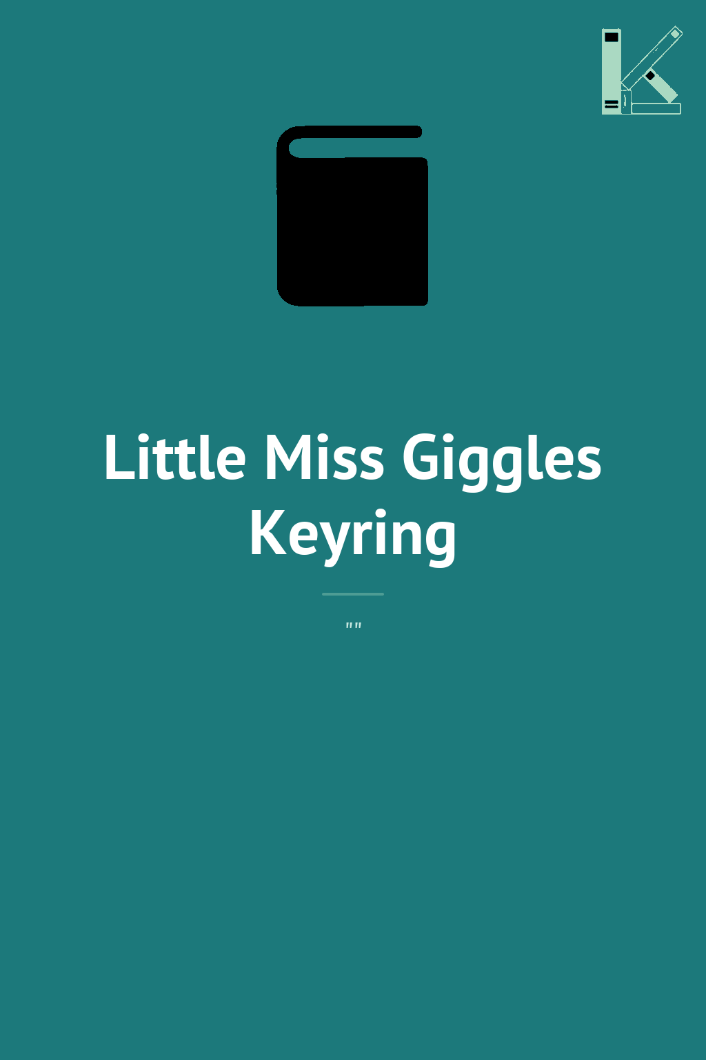 Little Miss Giggles Keyring