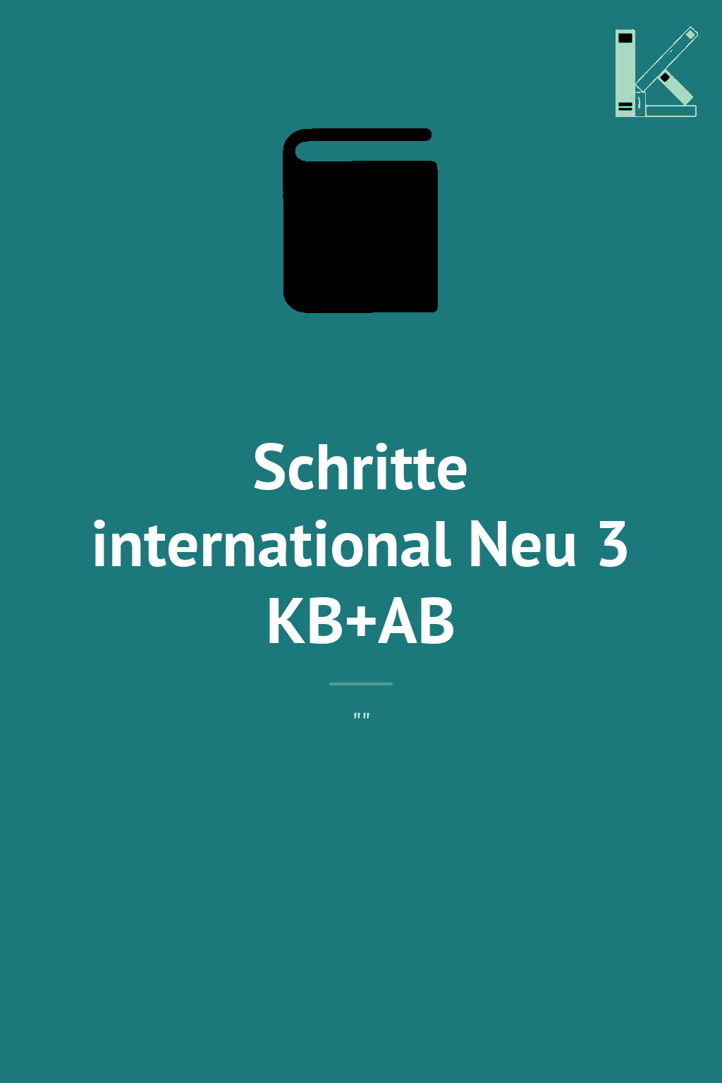 Schritte international Neu 3 KB+AB