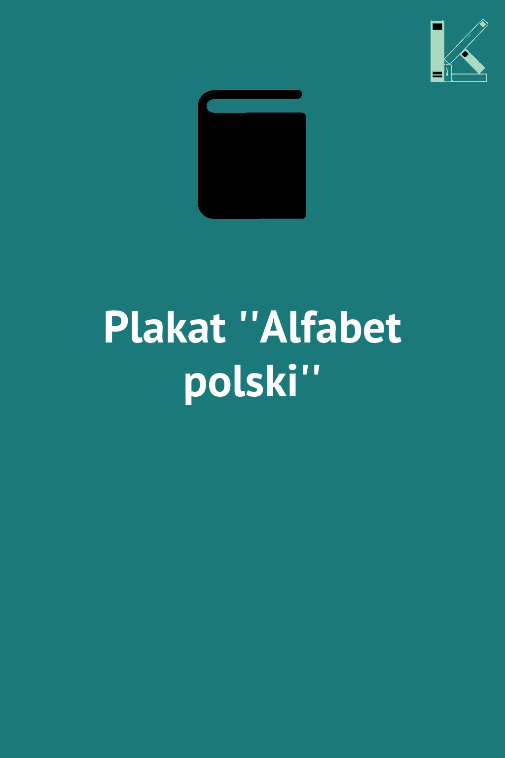 Plakat ''Alfabet polski''