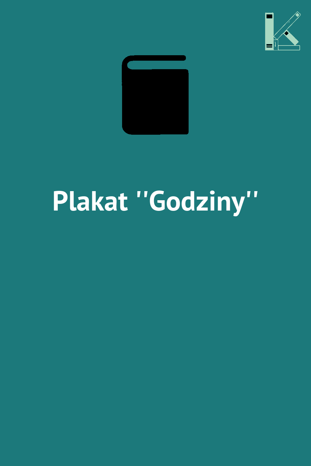 Plakat ''Godziny''