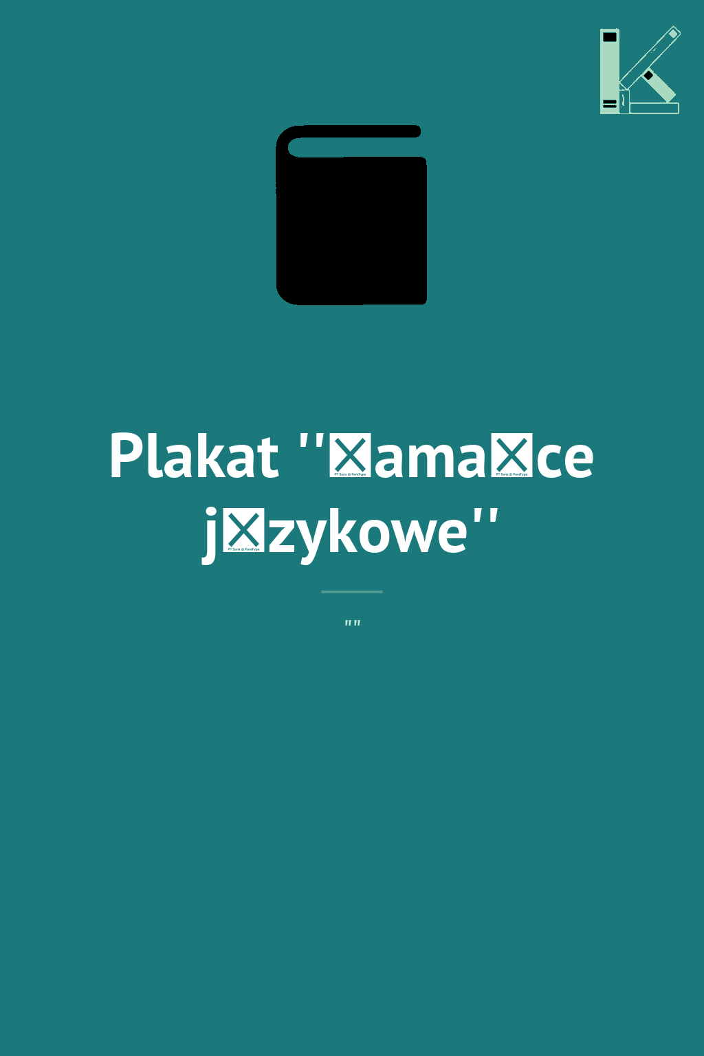 Plakat ''Łamańce językowe''