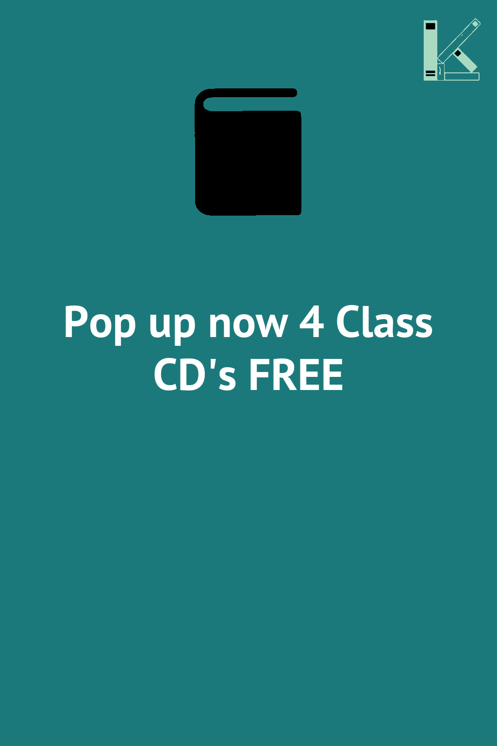 Pop up now 4 Class CD's FREE
