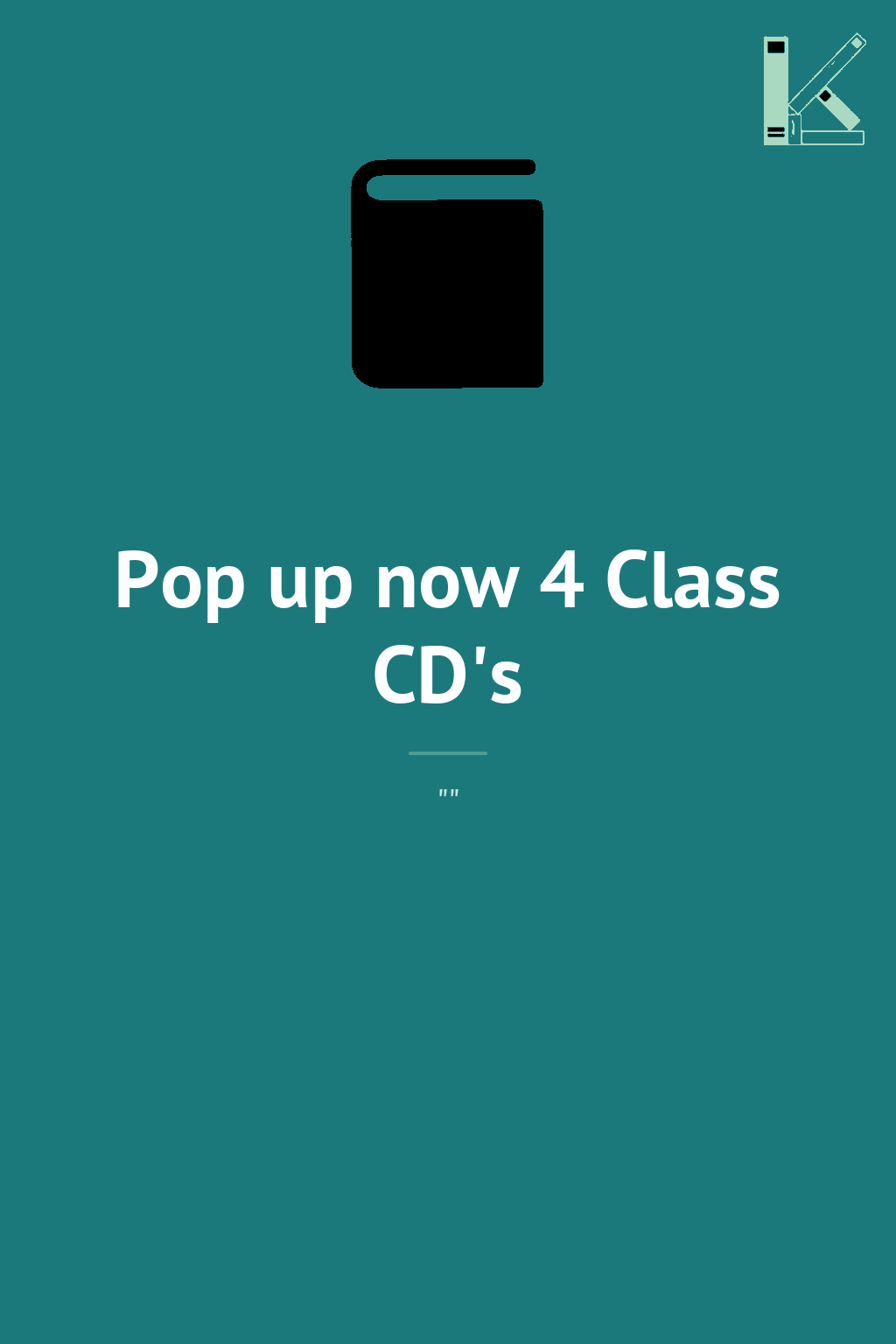 Pop up now 4 Class CD's