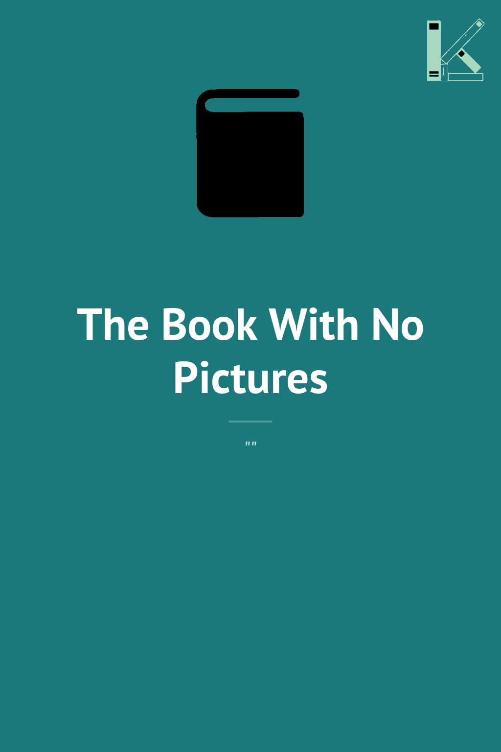 The Book With No Pictures