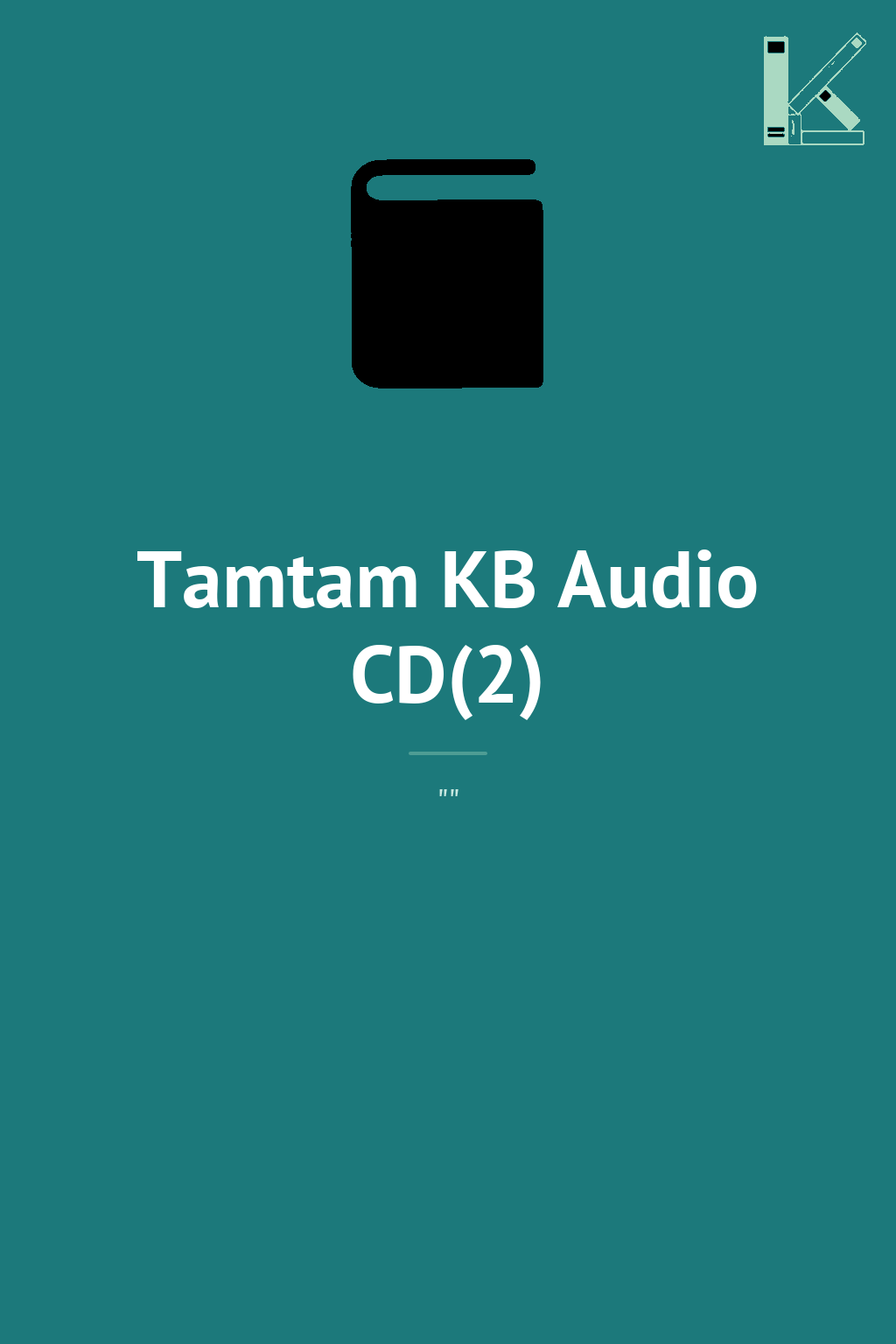 Tamtam KB Audio CD(2)