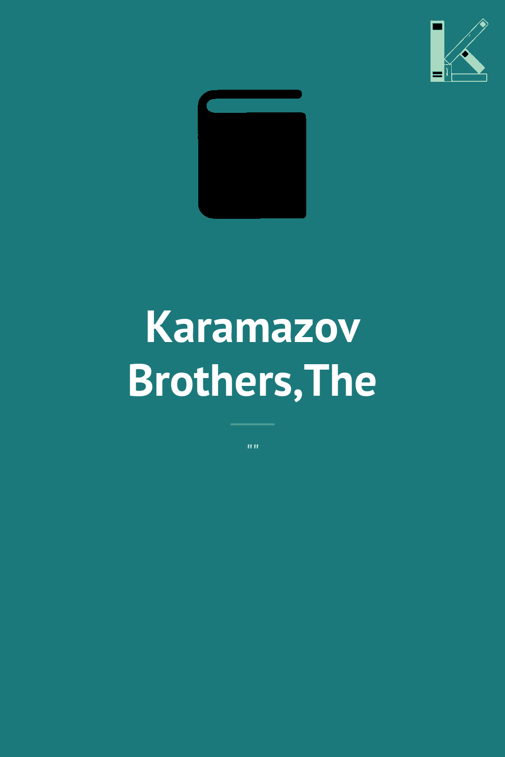 Karamazov Brothers,The
