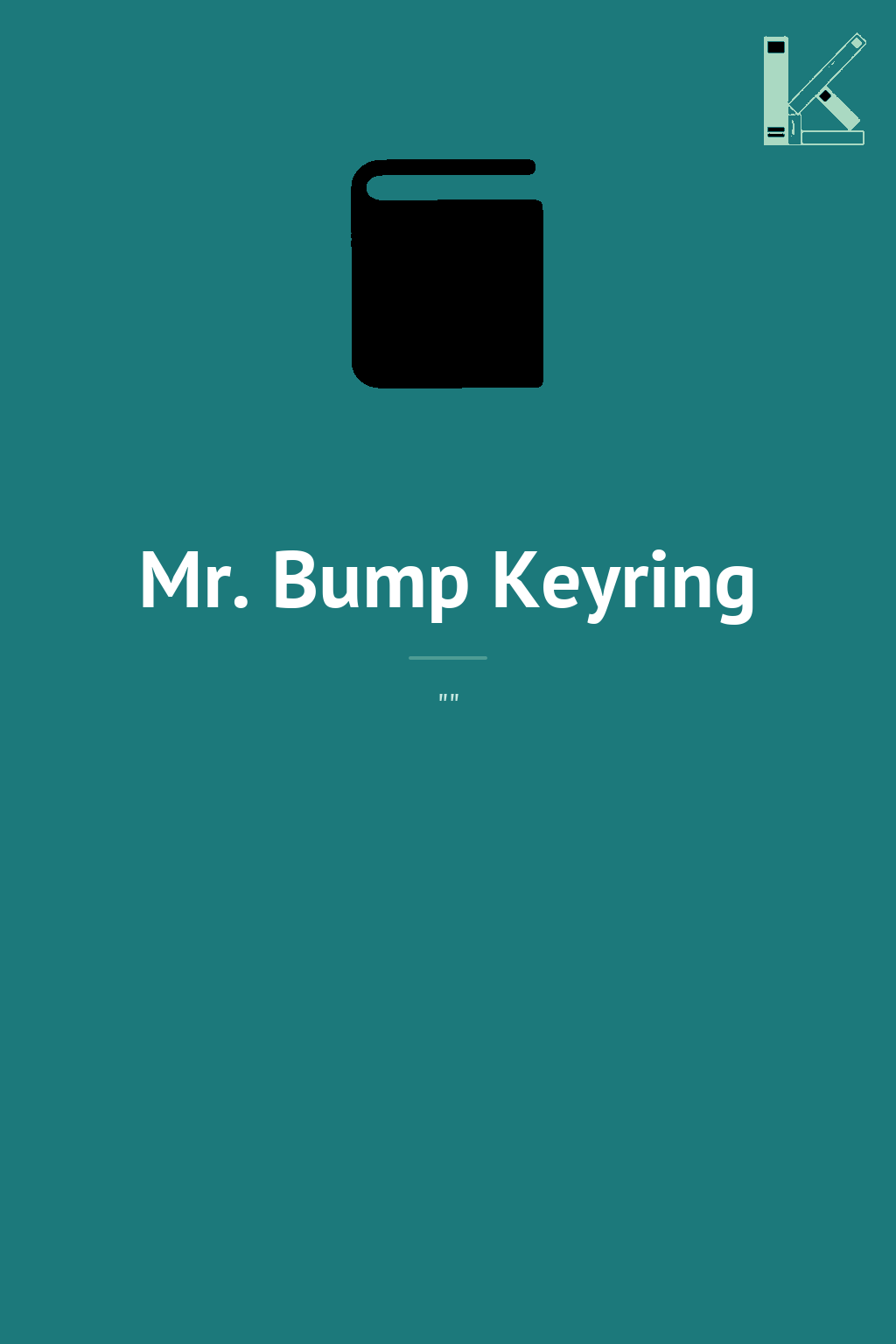 Mr. Bump Keyring
