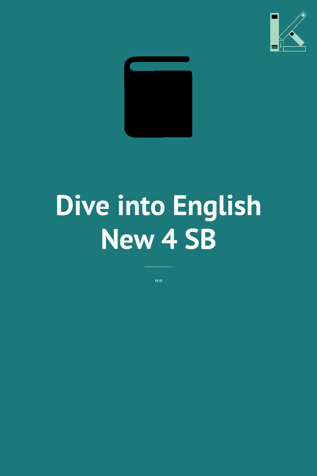 Dive into English New 4 SB