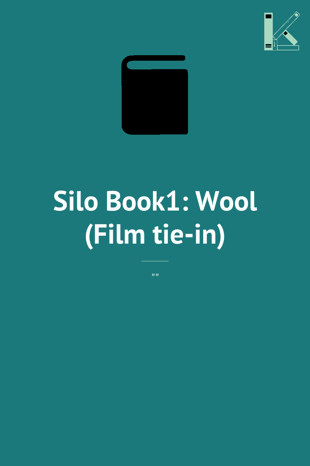 Silo Book1: Wool (Film tie-in)
