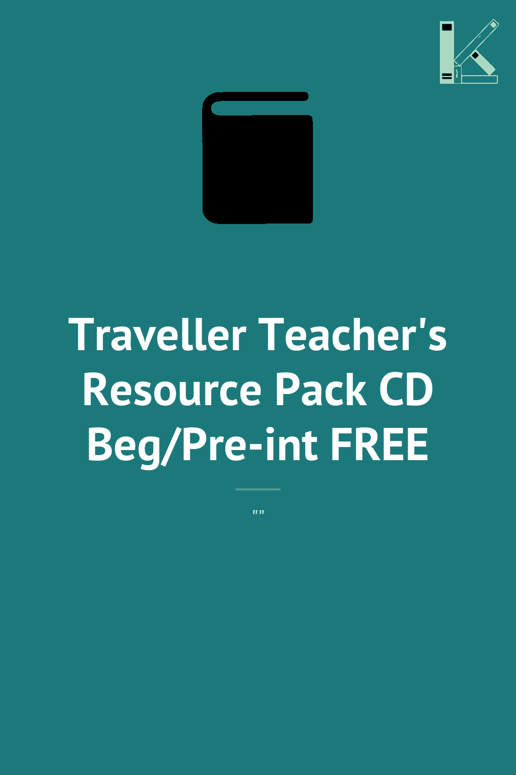 Traveller Teacher's Resource Pack CD Beg/Pre-int FREE