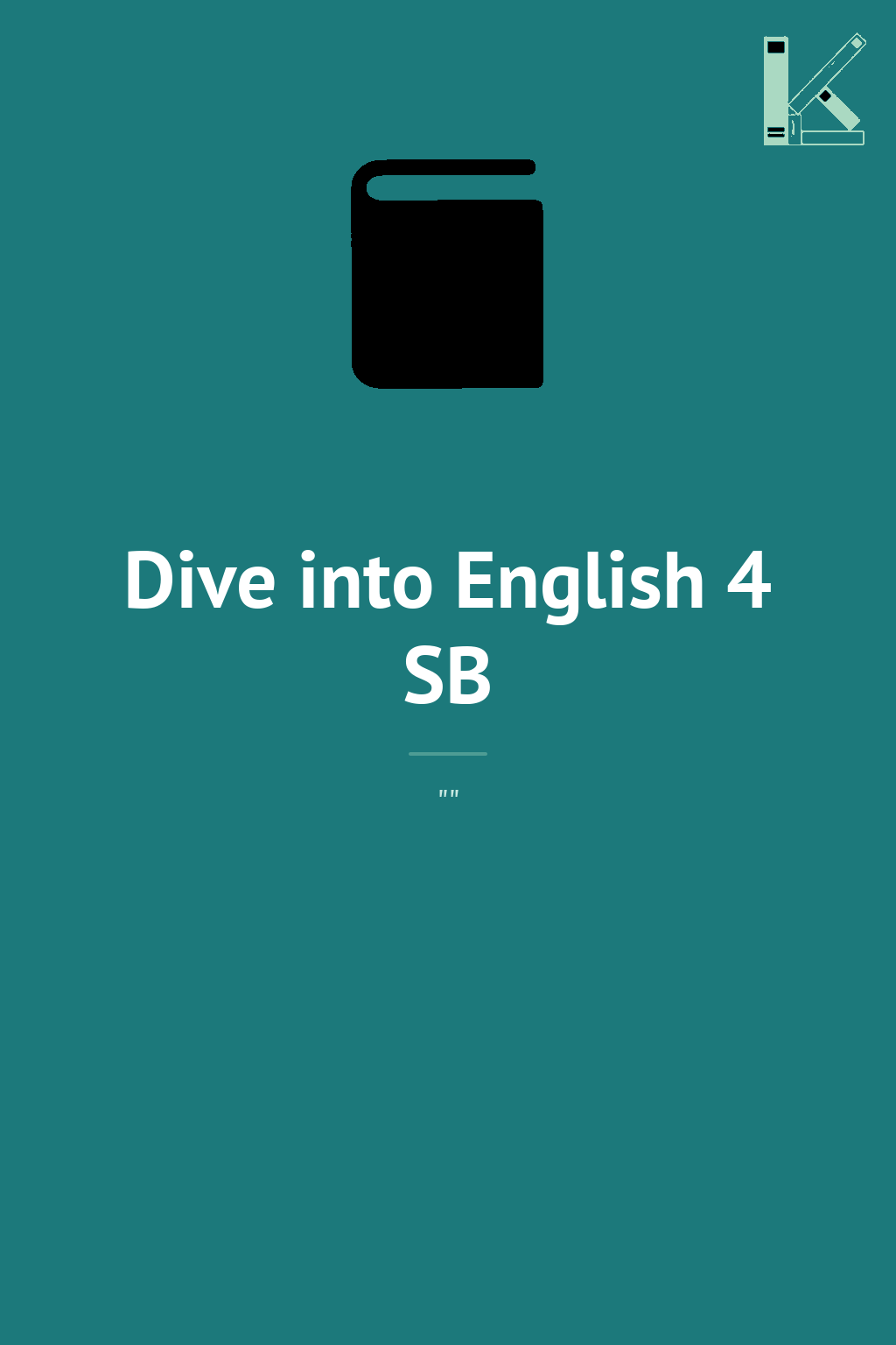 Dive into English 4 SB