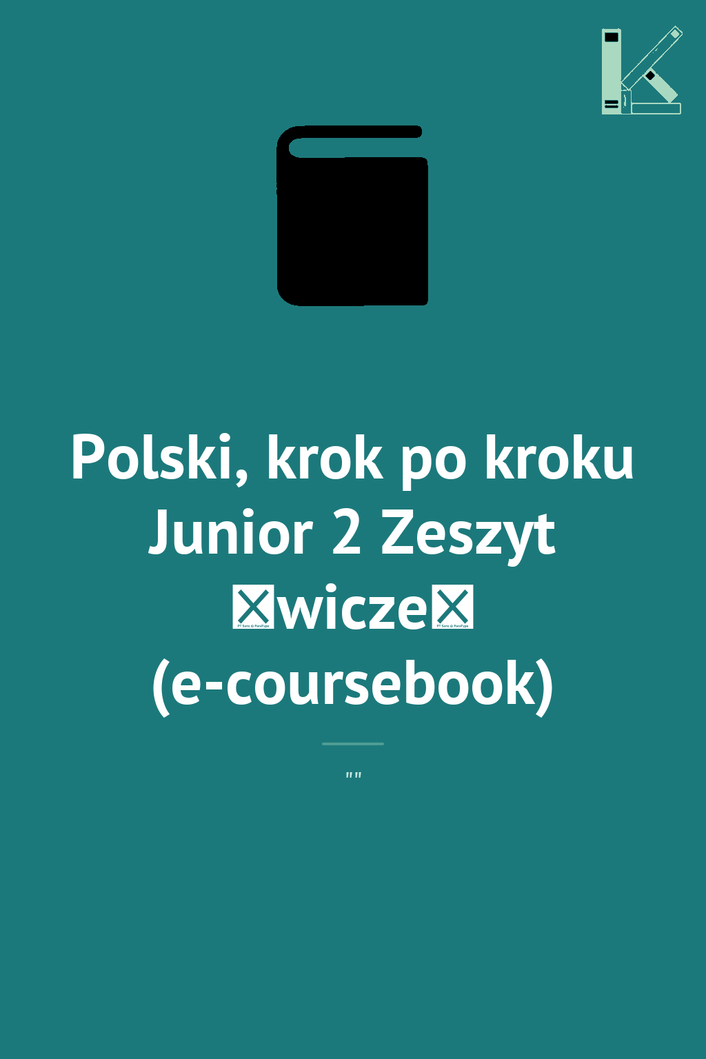 Polski, krok po kroku Junior 2 Zeszyt ćwiczeń (e-coursebook)