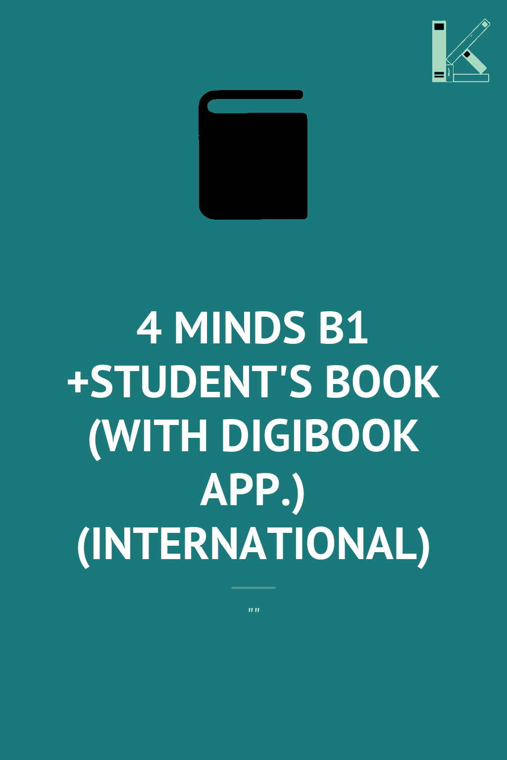 4 MINDS B1 +STUDENT'S BOOK (WITH DIGIBOOK APP.) (INTERNATIONAL)